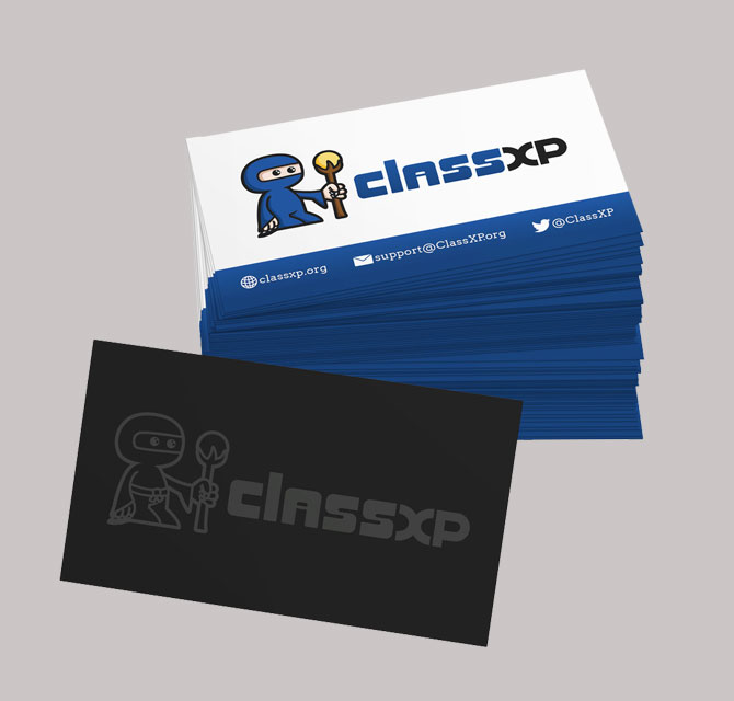 Full Color Printed Business Cards Large Class